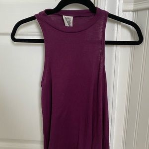 Purple flowy free people tank